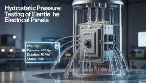 تست فشار تابلو های هیدرواستاتیک در تابلو پارس نو